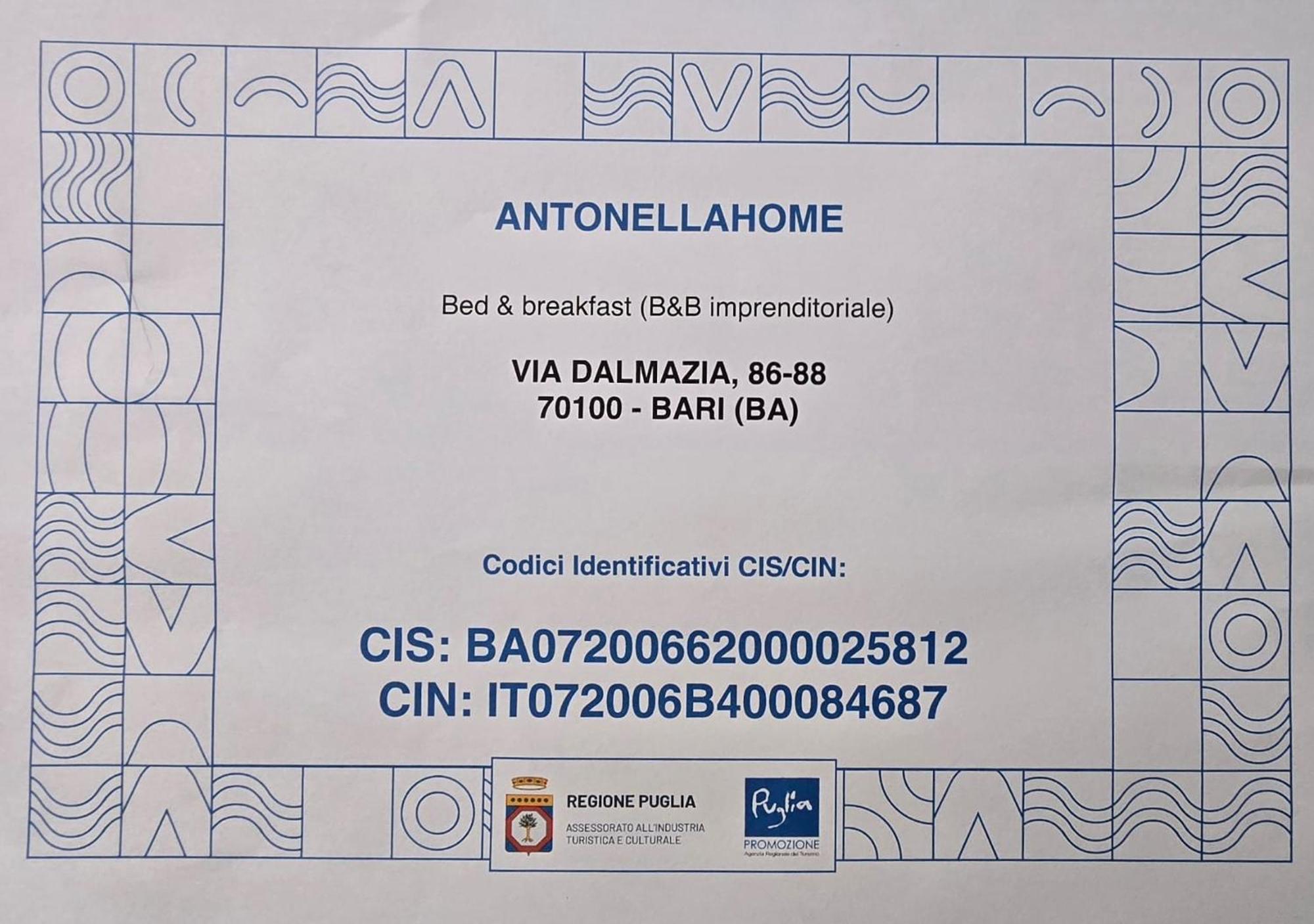 Antonella home b&b Bari Esterno foto